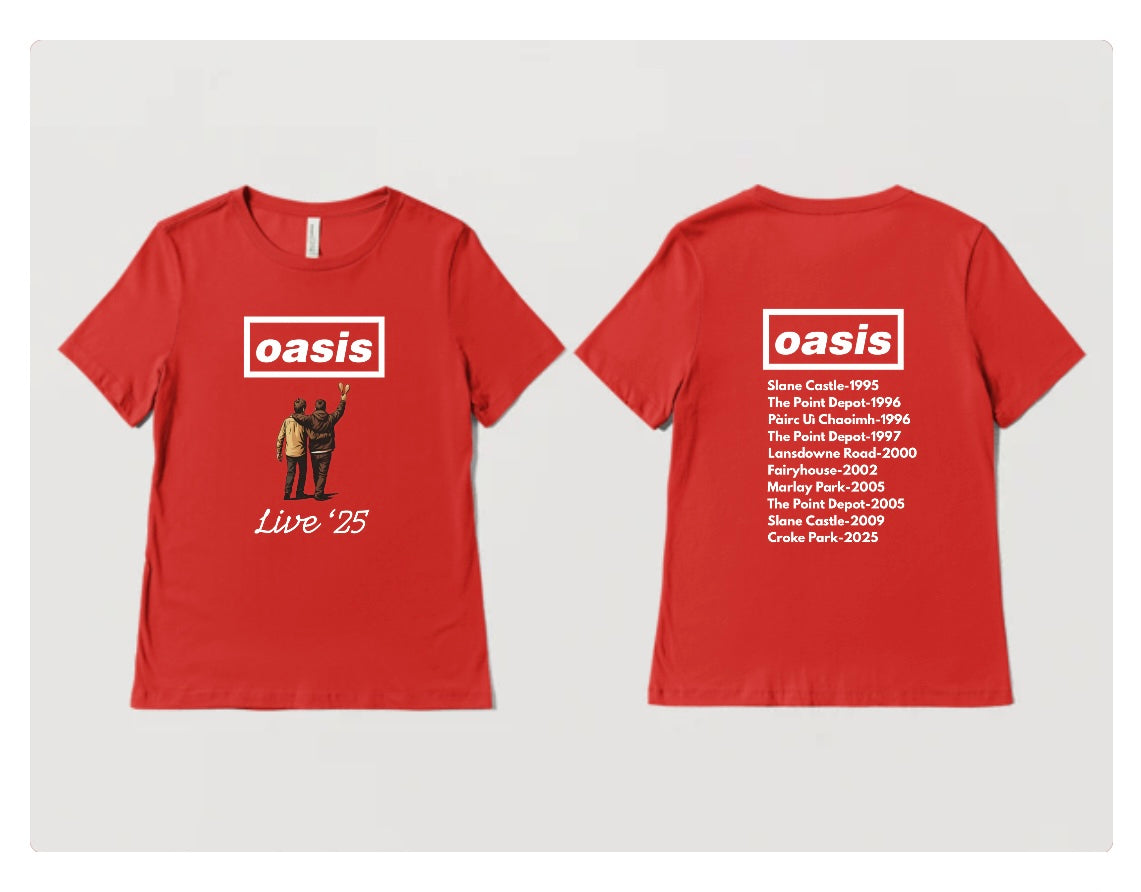 Oasis “Live ’25” Tour Tee – Limited Edition
